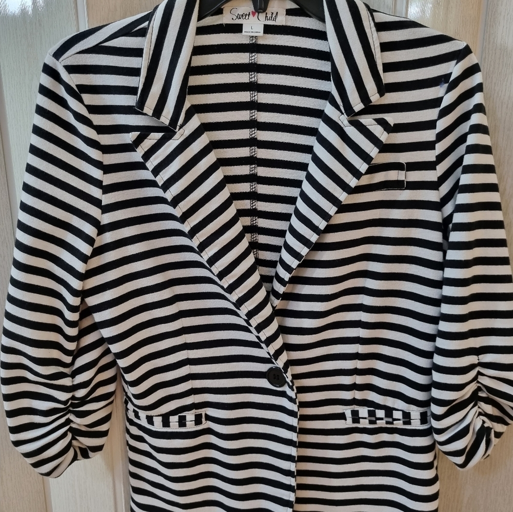 Sweet Child Blazer black striped for women Size L p - Picture 5 of 5